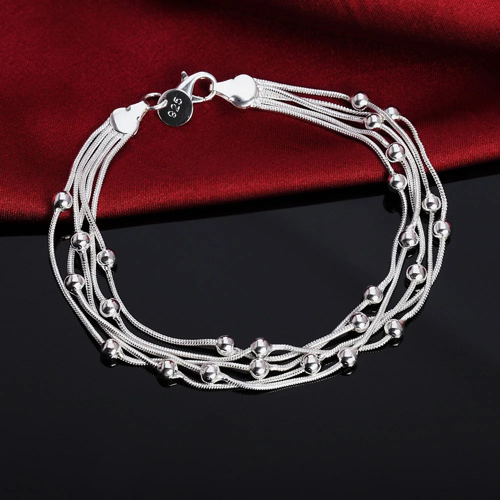 Bracelet Chaîne Carrée en Argent 925 Massif – Bijou Unisexe Élégant pour Femme ou Homme – Cadeau, Soirée, Mariage