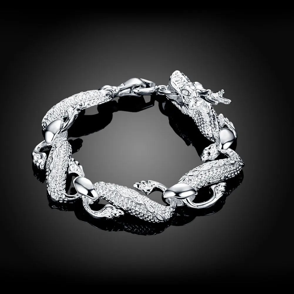 Bracelet Chaîne Carrée en Argent 925 Massif – Bijou Unisexe Élégant pour Femme ou Homme – Cadeau, Soirée, Mariage
