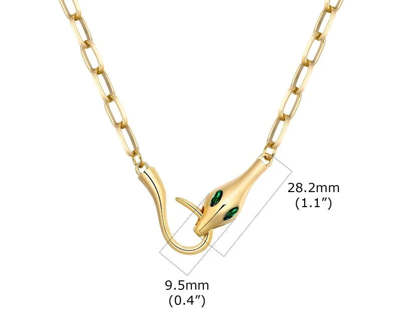 Collier Ras-du-Cou Femme à Maillons Épais – Chaine Ovale Plaquée Or en Acier Inoxydable – Bijou Minimaliste