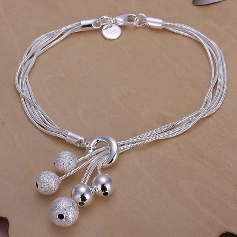 Bracelet Chaîne Carrée en Argent 925 Massif – Bijou Unisexe Élégant pour Femme ou Homme – Cadeau, Soirée, Mariage