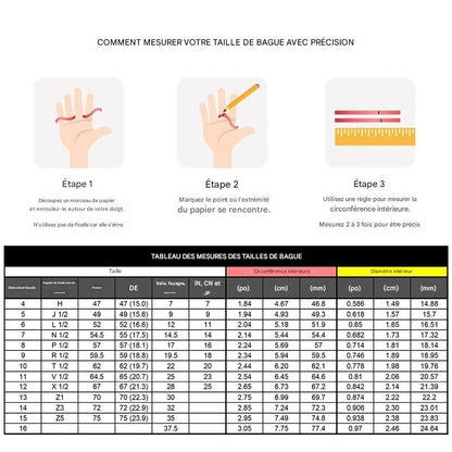 Bague Triple Anneaux Entrelacés pour Femme – Acier Inoxydable Multicolore – Alliance Élégante Trois-en-Un