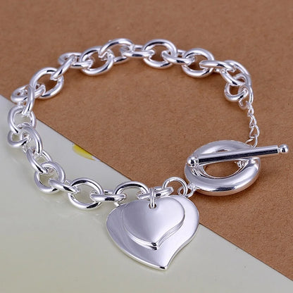 Bracelet Chaîne Carrée en Argent 925 Massif – Bijou Unisexe Élégant pour Femme ou Homme – Cadeau, Soirée, Mariage
