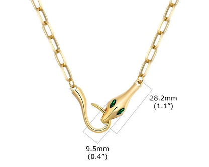 Collier Ras-du-Cou Femme à Maillons Épais – Chaine Ovale Plaquée Or en Acier Inoxydable – Bijou Minimaliste